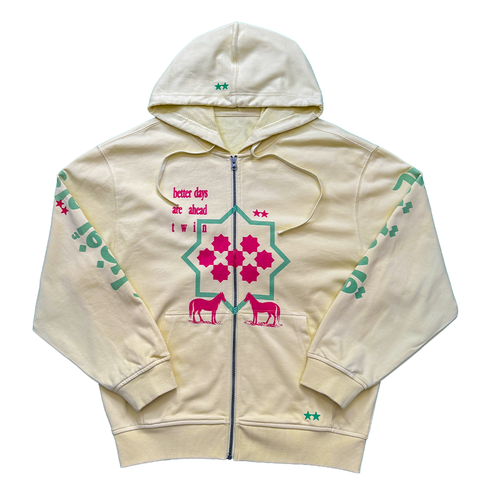 BETTER DAYS ZIP HOODIE (YELLOW)