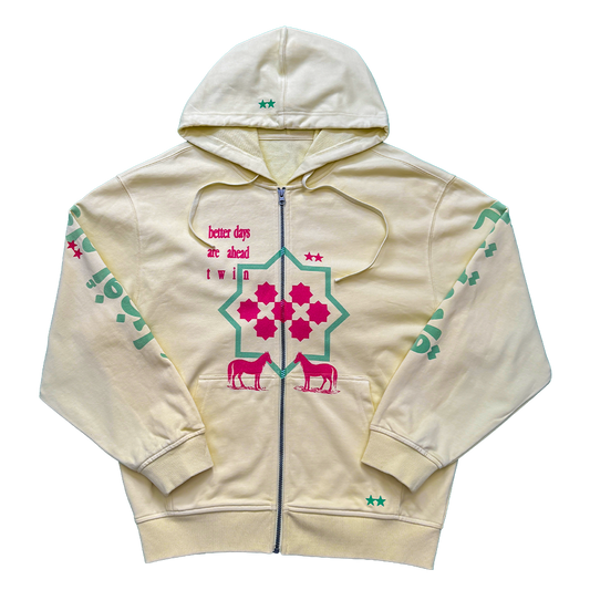 BETTER DAYS ZIP HOODIE (YELLOW)